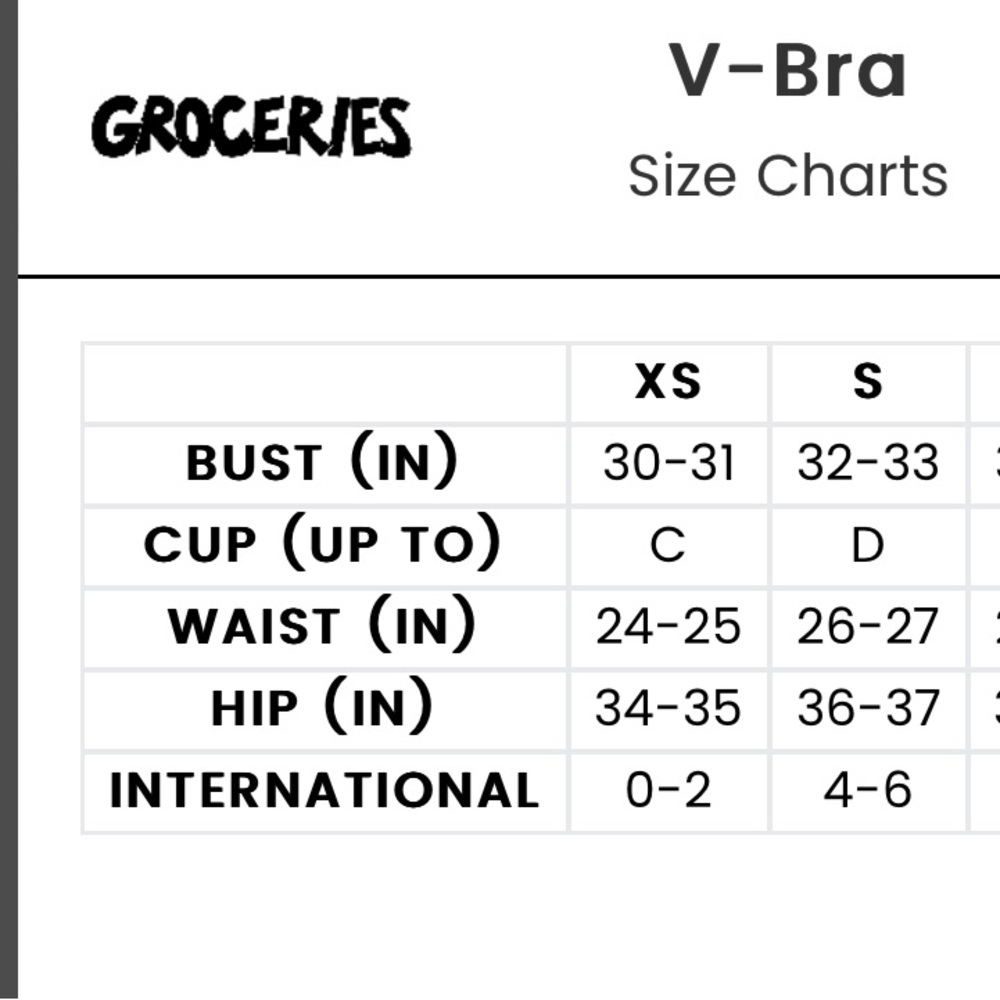 Groceries Apparel V-Bra Grey Small XS NWT organic cotton Bralette 32-33 A-D - Picture 6 of 6